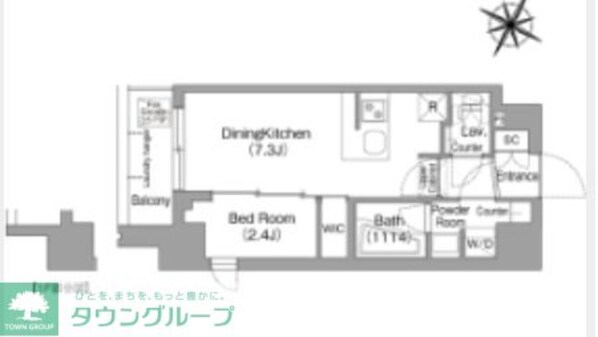 コンフォリア・リヴ新中野SOUTHの物件間取画像